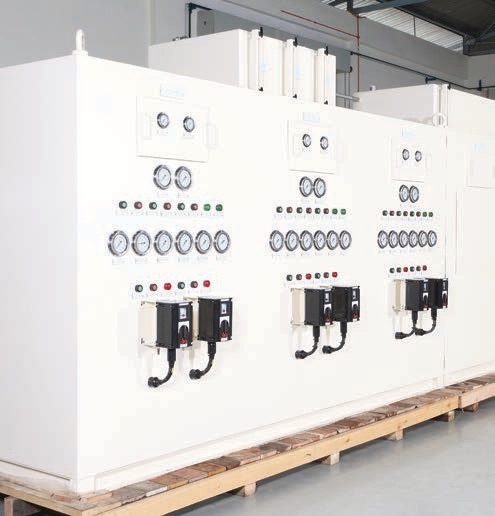 Control panels built by BWTMS